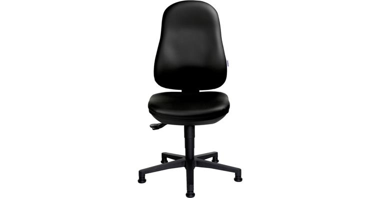 ATORN work chair with foot glides, synthetic leather