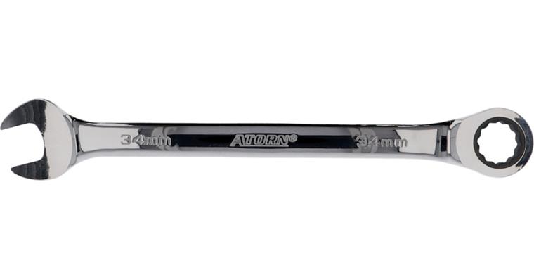 ATORN Knarren-Ringmaulschlüssel gerade 34 mm