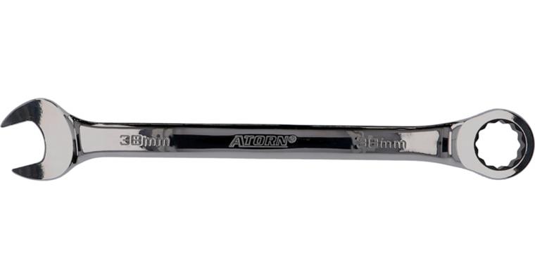 ATORN Knarren-Ringmaulschlüssel gerade 38 mm