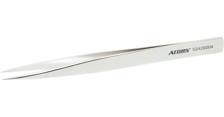 ATORN Pinzette verchromt Form AA 130 mm