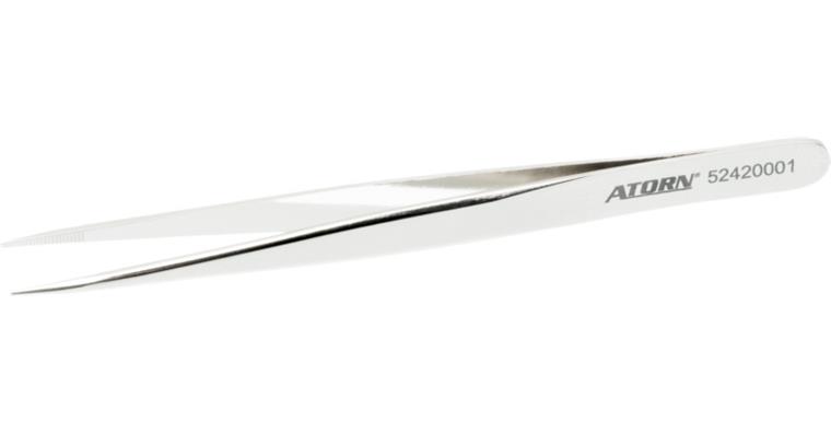 ATORN Pinzette verchromt Form V 110 mm