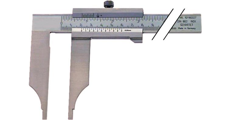 ATORN Messschieber INOX 500 mm ohne Messerspitzen ohne Feineinstellung