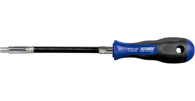 ATORN Sechskant-Steckschüssel 5 mm flexible Klinge