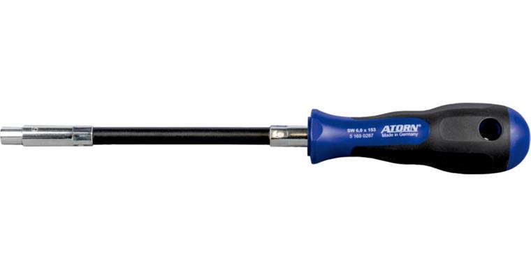 1050788202 ATORN Sechskant-Steckschüssel 6 mm flexible Klinge