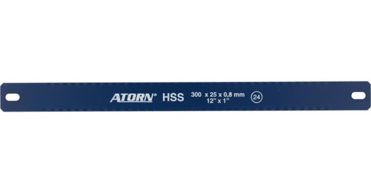 ATORN bow saw spare blade 24 teeth 300x25x0.8 mm double-sided SS steel