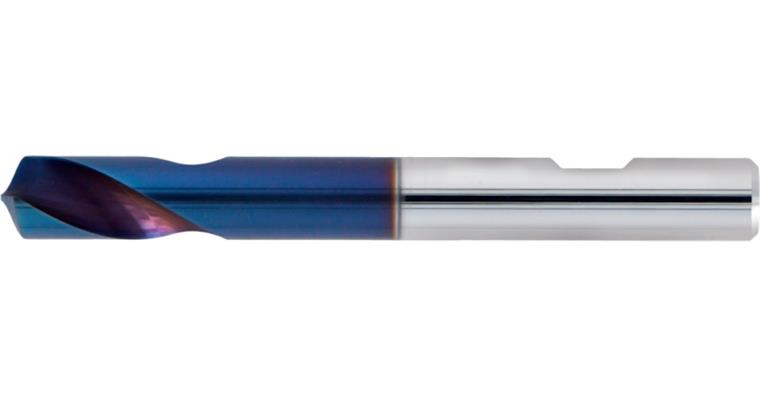 NC spotting drill, solid carbide 142° TiAlSiN, diameter 20 mm x 131 mm HB shaft