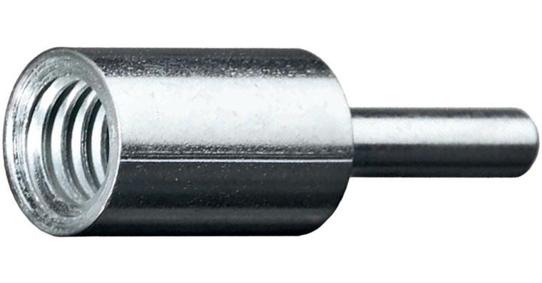 1047629803 ATORN Gewindeadapter für Rohrbürsten, 50 mm, mit 6 mm Schaft und M 6 Gewinde