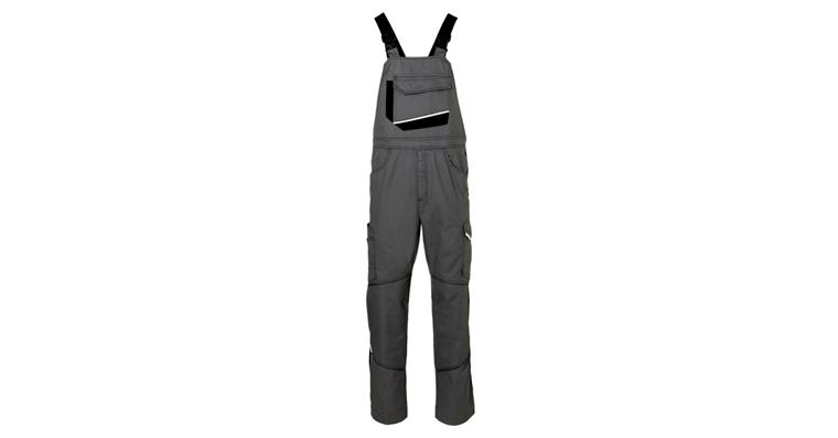 Latzhose IconiQ cotton anthrazit/schwarz Gr. 52
