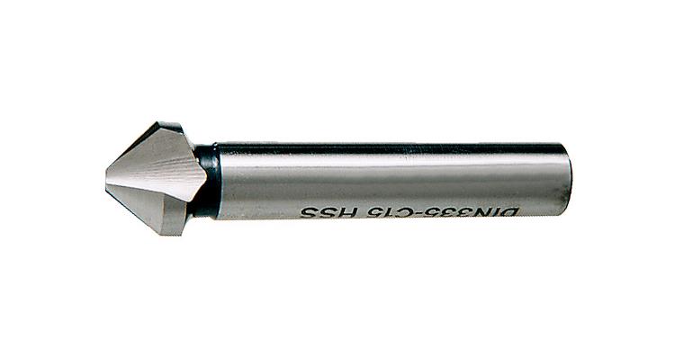Kegel- und Entgratsenker 90° mit Zylinderschaft DIN 335 3 Schn. HSS-E Ø 6,3 mm