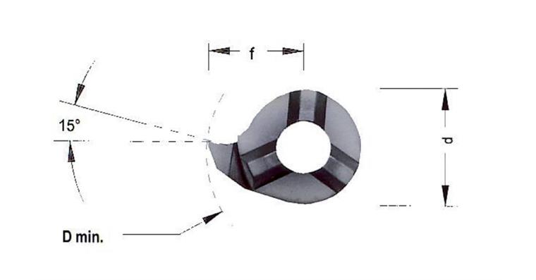 HM-Schneidplatte MINI-CUT links LS011.0100 Stechdrehen allgemein HC8620/TiAlN