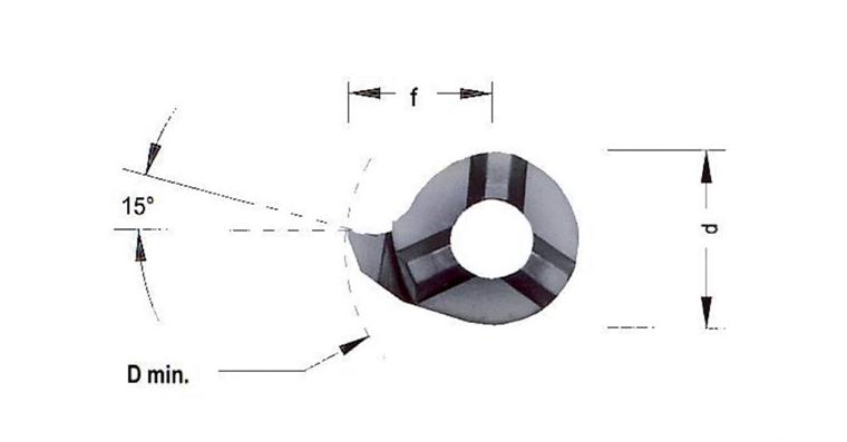 HM-Schneidplatte MINI-CUT rechts RS08.150.02 Schlichtplatte HC8620/TiAlN