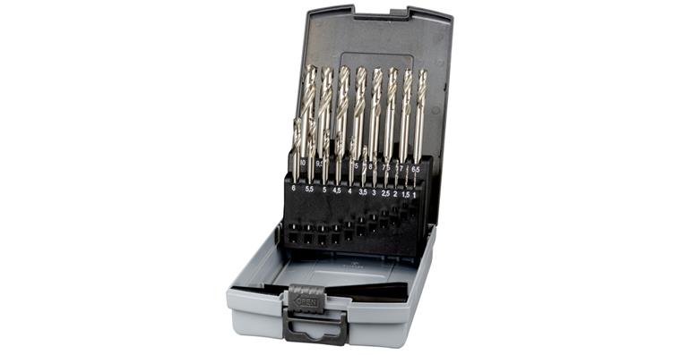 LIZZARD Spiralbohrer-Satz HSS-E Co5 1-10mm 0,5mm steigend 19-teilig