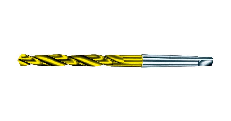 Twist drill bit DIN 345 type N HSS+TiN ground 17.5 mm
