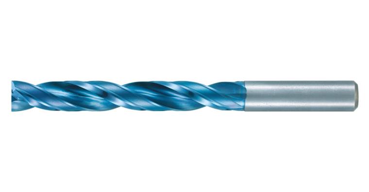SC flat drill bit 180° AQUA Drill EX Flat 5xD with cooling channel dia. 9.1 mm