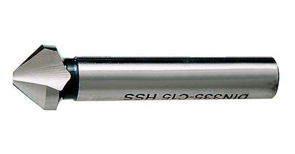 Kegel- und Entgratsenker 90° mit Zylinderschaft DIN 335 3 Schn. HSS Ø 23,0 mm