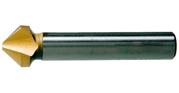Kegel- und Entgratsenker 90° Zyl.-Schaft DIN 335 3 Schn. HSS/TiN Ø 6,0 mm