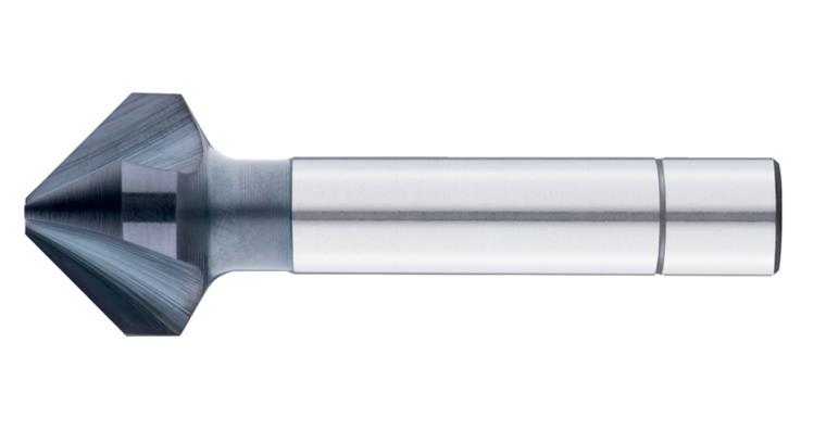 Prec. countersink drill 90° SC Alunit DIN 335 uneven pitch dia. 10.4 mm