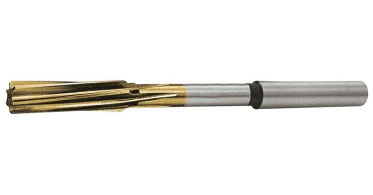Machine reamer DIN 212 cyl. spiral-fluted HSS-E TiN 8 mm