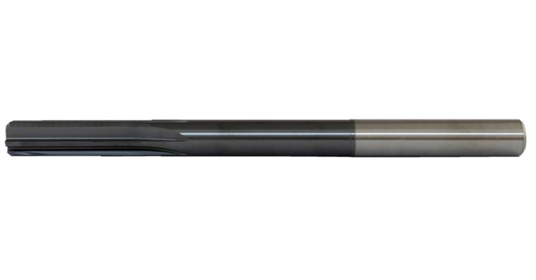Solid carbide machine reamer up to 65 HRC H7 TiAlN-coated 5 mm
