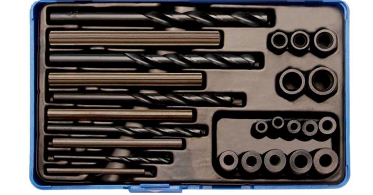 Bolt extractor set 25 pieces special steel, for stud bolt diameter 5-16 mm