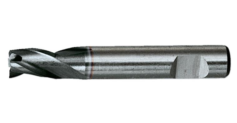Mini-Fräser zyl./1835 B kurz 3 Schneiden, Zentrumschnitt HSS-E/TiAlN 3,8 mm