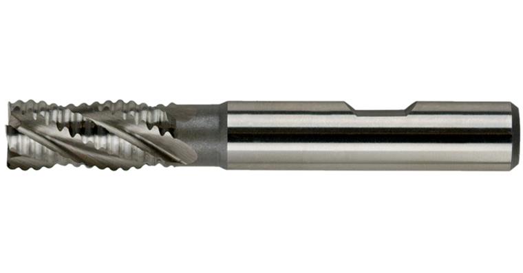End rough. mill cyl. DIN 844 B type NR short 4 cutt. edges c-cut HSS-E 18 mm