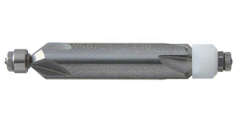 VHM-Formfräser Typ 2 Kugellager-Anlaufrolle Ø4,0 mm DxL 6x34 SPW 0° TA-besch.