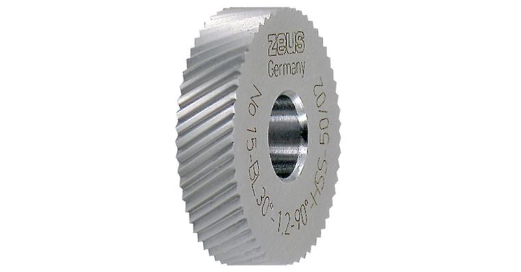 Knurling wheel DIN 403 PM type BL 30° dia. x width x hole 25x6x8 mm pitch 0.6 mm
