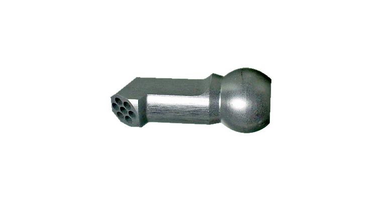 Aluminium-Kühlmittelschlauch Spezialdüse Ø 1,8 mm / 60° lang