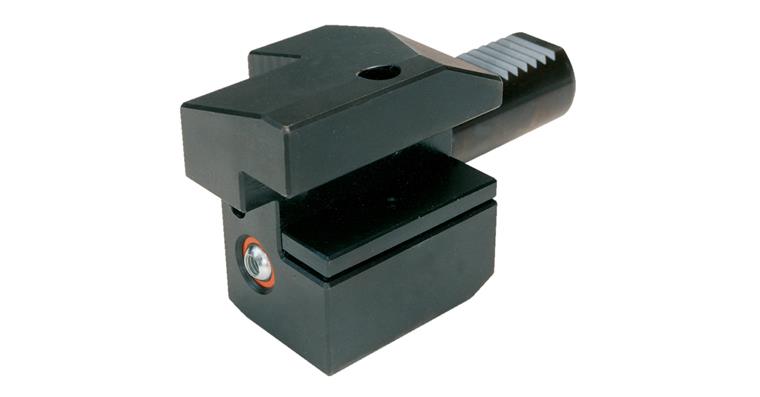 Square longitudinal mount, shank dia. 30 mm, right, shape C3, DIN 69880, part 4