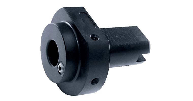 Morsekegelaufnahme Ø 20mm für MK1 + Austreiblappen DIN 228 B, Form F1 DIN 69880