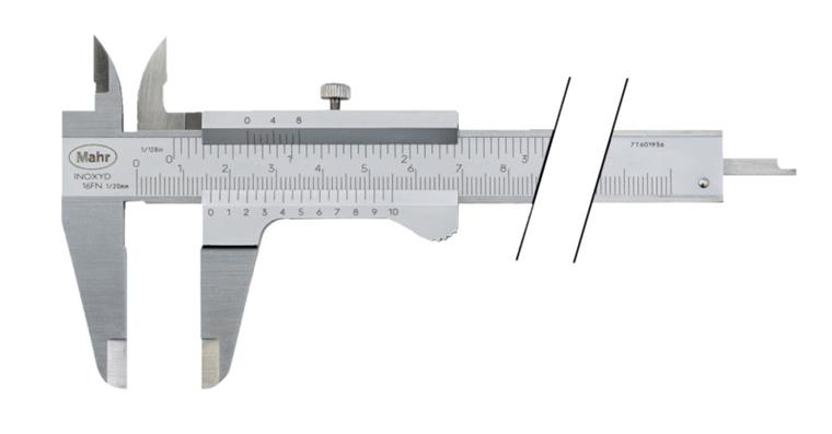 MarCal 16 FN precision pocket vernier callipers 0-150 mm with locking screw 