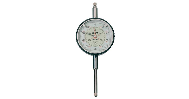Dial gauge read. 0.01 mm accuracy per factory stand. large MR 100 mm dia. 58 mm