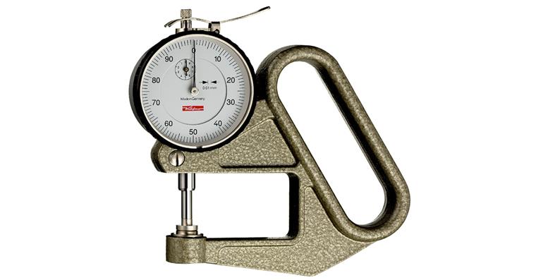 Thickness measuring device read. 0.01mm MR 10mm lifting device display analogue