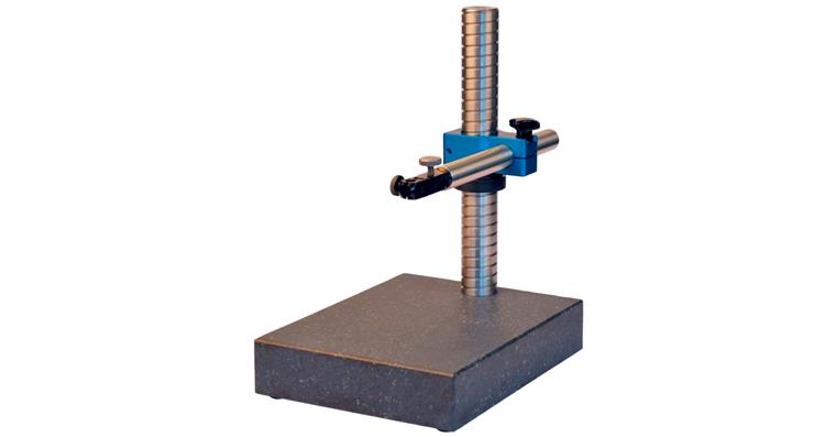 Hard stone precision meas. table w. adjustable transv. arm meas. height 225 mm