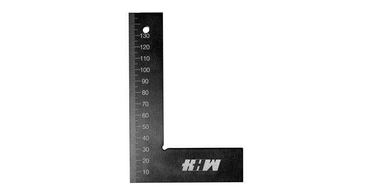 Flat square, accuracy in accordance with DIN 875/1 aluminium 100 x 70 mm