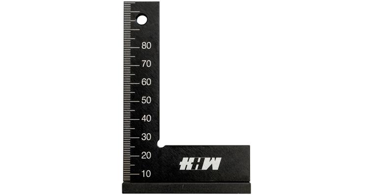Try square, accuracy in accordance with DIN 875/1 aluminium 400 x 265 mm