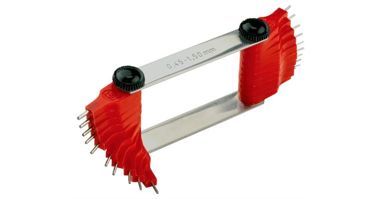 Nozzle gauge (hole gauge) 20 pins MR 0.45-1.5 mm