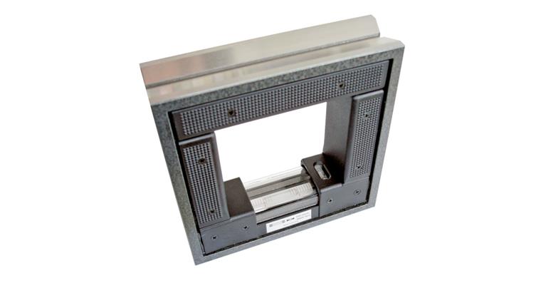 Frame spirit level DIN 877 accuracy 0.01 mm/m L=200 mm