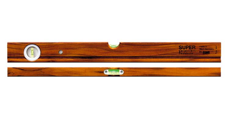 Hardwood spirit level oiled measuring accuracy 1.0 mm/m length 300 mm