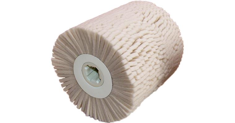 Segmented felt roller, brush shape 100x100 mm hole 19 mm soft