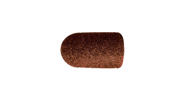 Abr. cap POLICAP® red-brown rnd. roller G280 fine dia. x head height 16x26 mm