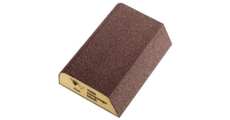 Sanding sponge siasponge combination block hard fineness medium 98x69x26 mm