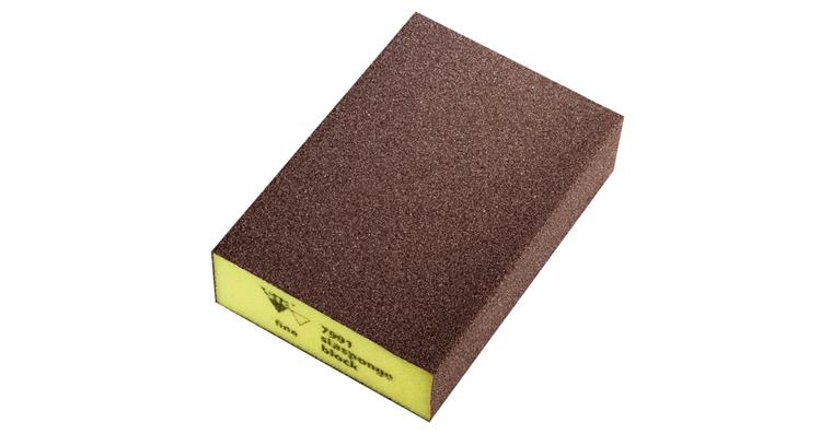 Sanding sponge siasponge block soft fineness fine 98x69x26 mm
