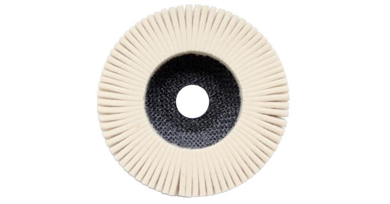Polishing serrated lock washer felt dia. 125 mm medium rotation speed 7,700 rpm