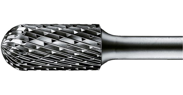 TC bur rounded roller, WRC shank dia. 6mm serr. 3 plus head dia. xlength 10x20
