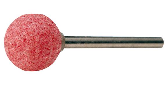 Kugel-Schleifstift Schaft-Ø 6 mm Edelkorund rosa Ø 13 mm