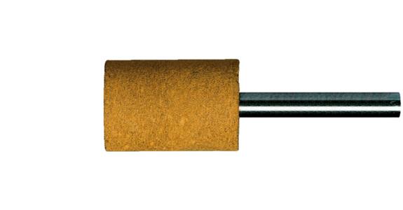 Poliflex®-Zylinder-Feinschleifstift Edelkorund weiss Leder-Bindung K120 30x30 mm