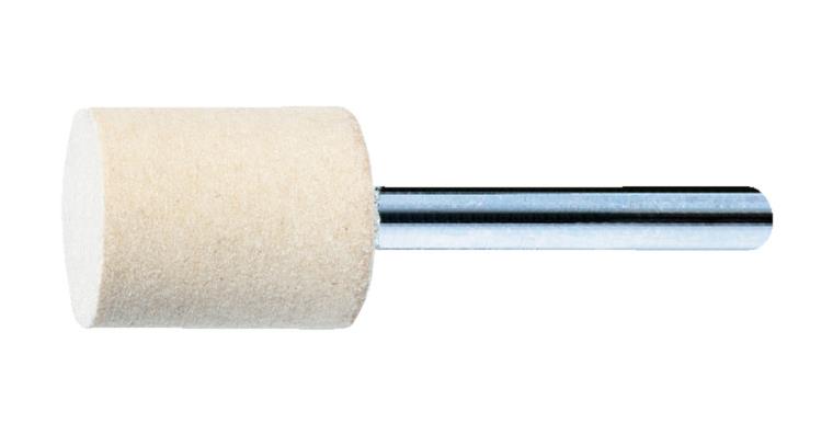 Felt polishing point cylindrical shank dia. 3mm head dia.x length 8x10mm