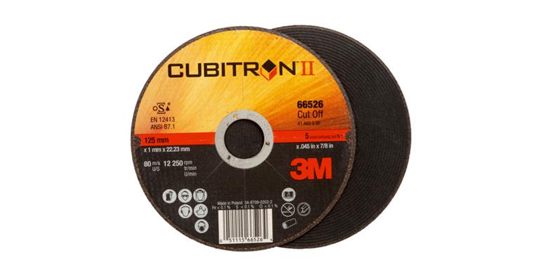 Free-hand cutting discs (stainless steel), CubitronTM II, 115 x 2.5 x 22.20 mm